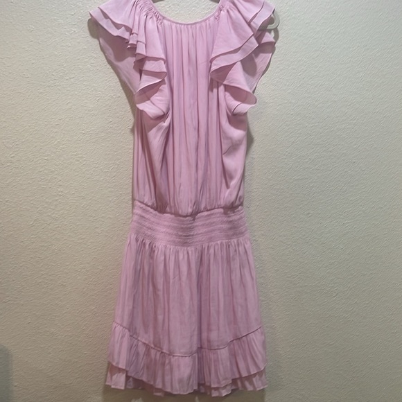 RAMY BROOK Lola Ruffle Mini Dress in pale lavender M - Picture 7 of 10